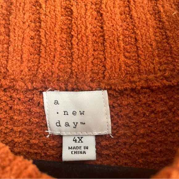 Target Plus Size Rust Sweater - Picture 6 of 7